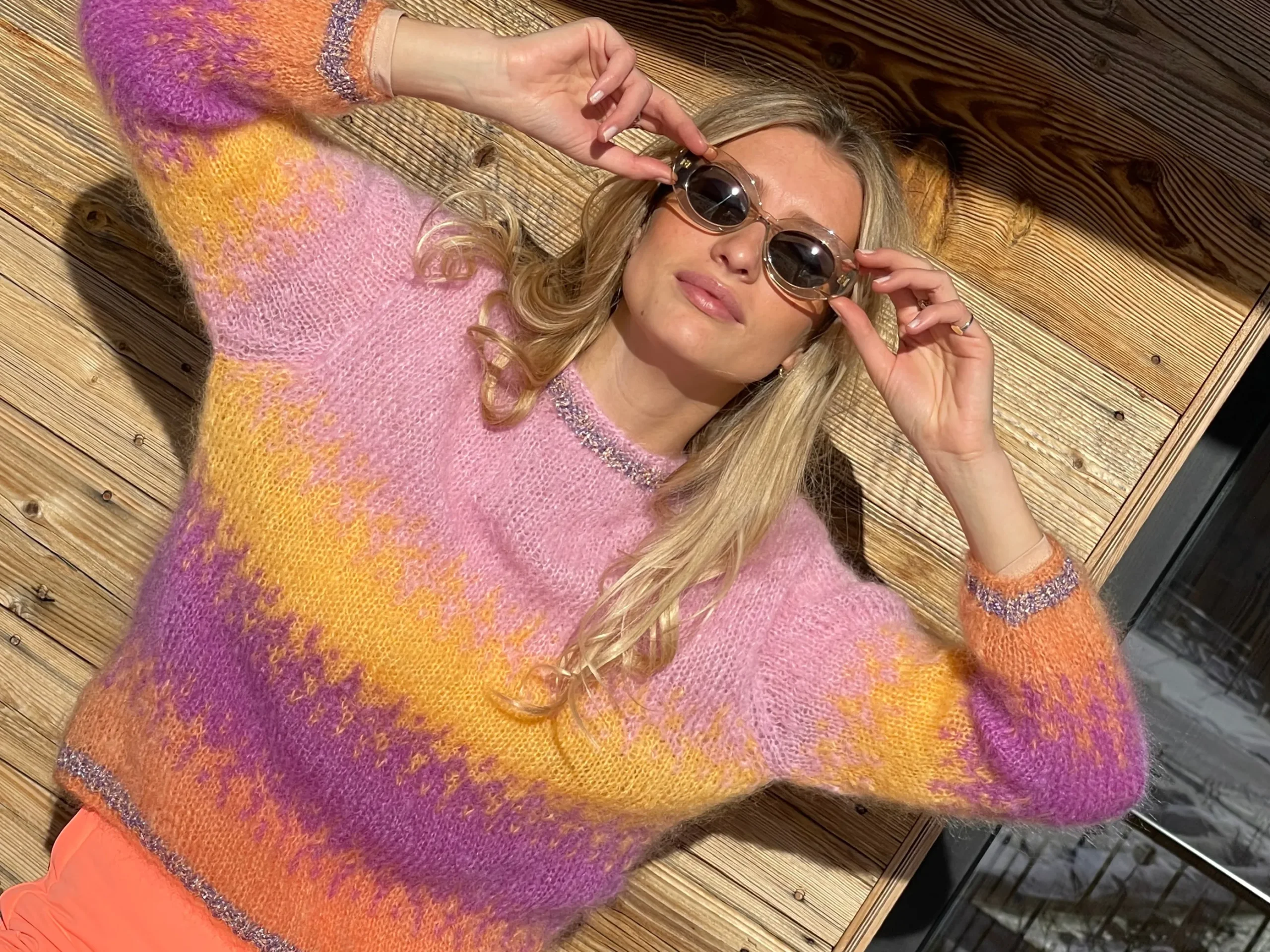 ABRICOT TIE&DYE 4 COLORS SWEATER