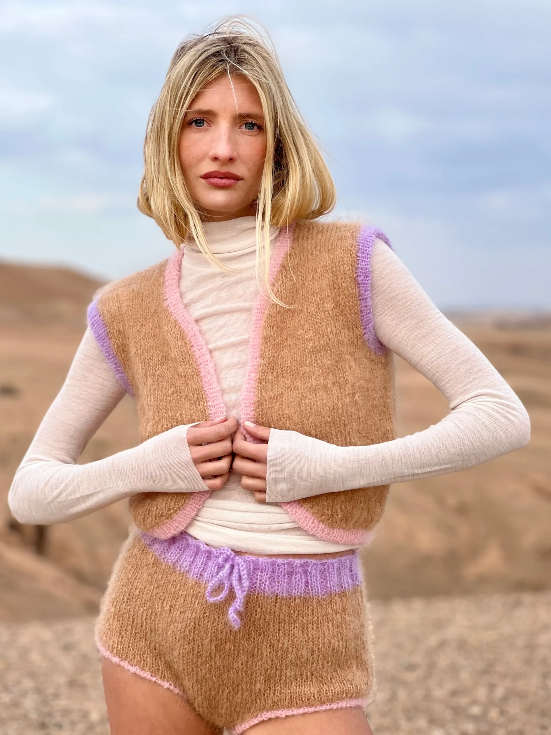 BOLERO COLORBLOCK BEIGE
