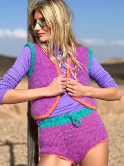 BOLERO COLORBLOCK LILAS