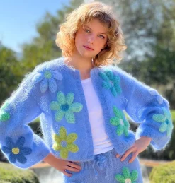 BOLERO FREE FLOWERS BLEU