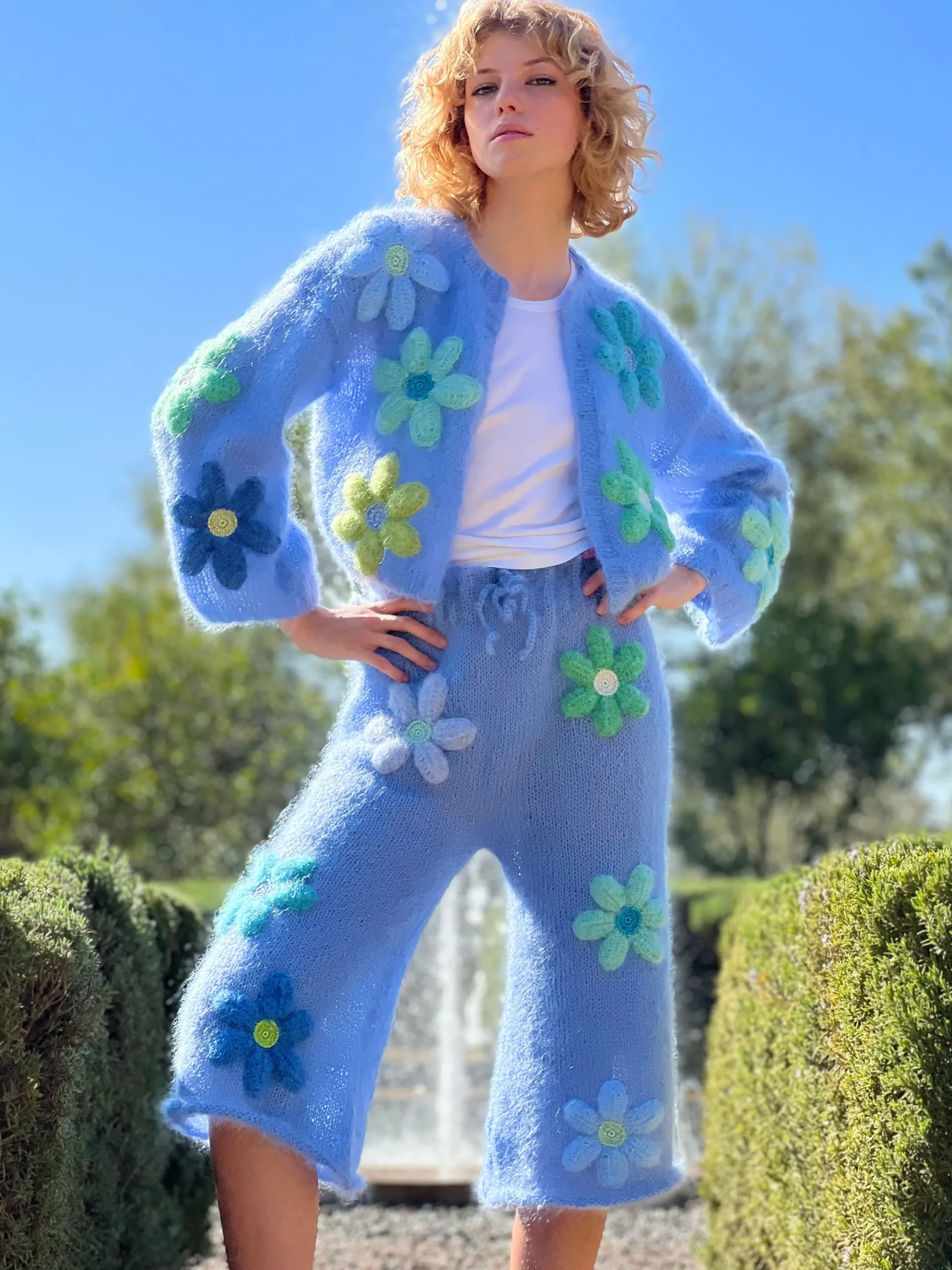 BOLERO FREE FLOWERS BLEU
