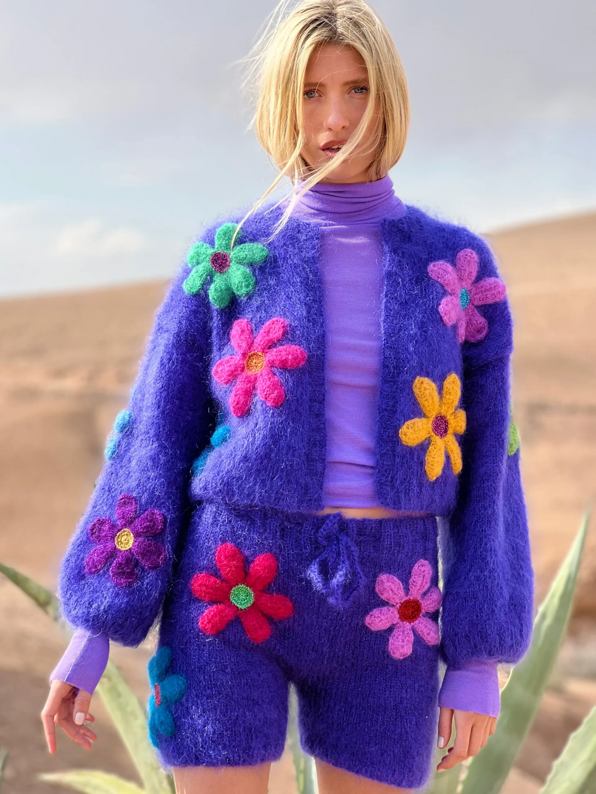 BOLERO FREE FLOWERS BLUE