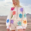BOLERO FREE FLOWERS ECRU