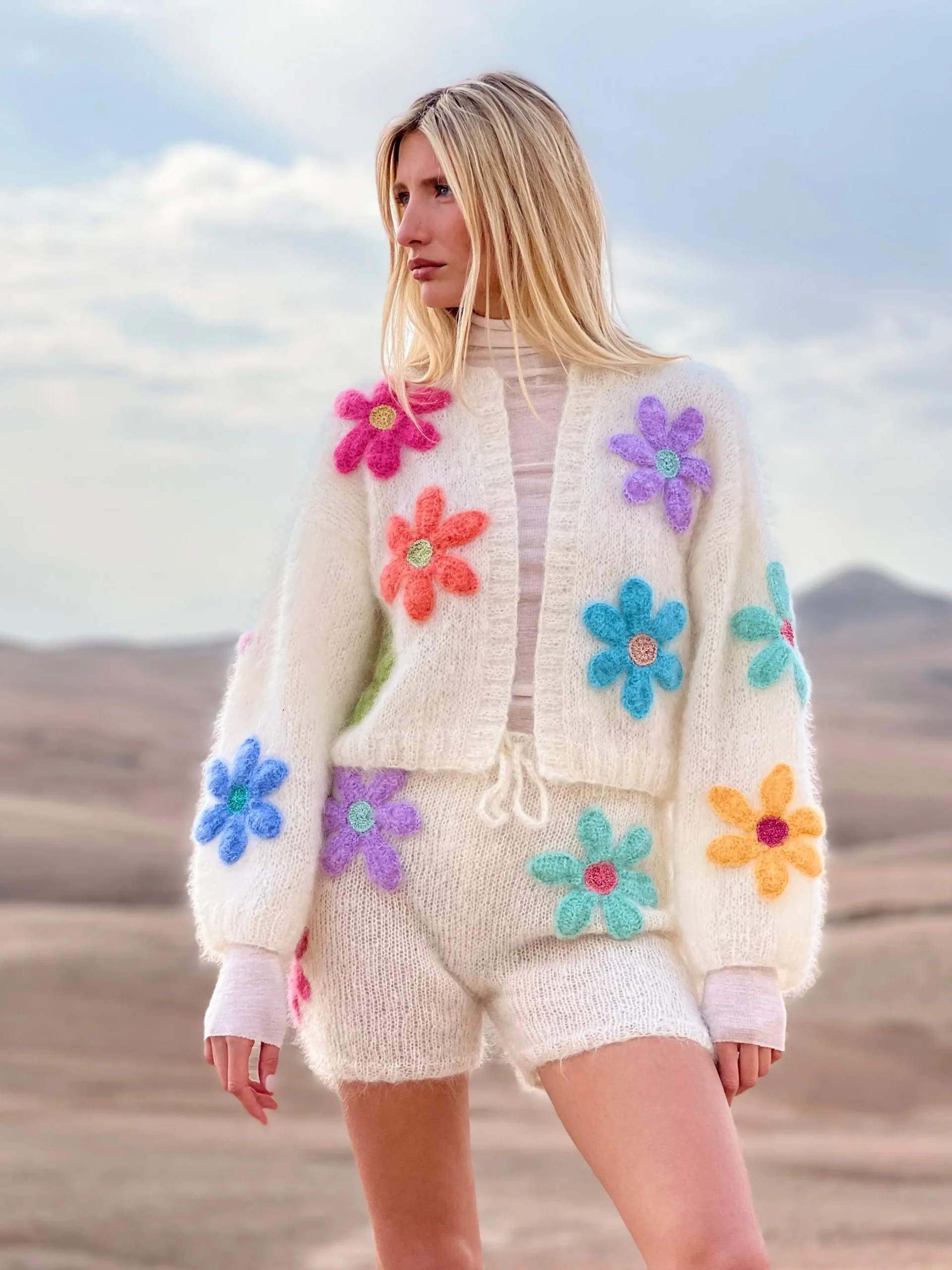 BOLERO FREE FLOWERS ECRU