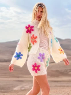 BOLERO FREE FLOWERS ECRU