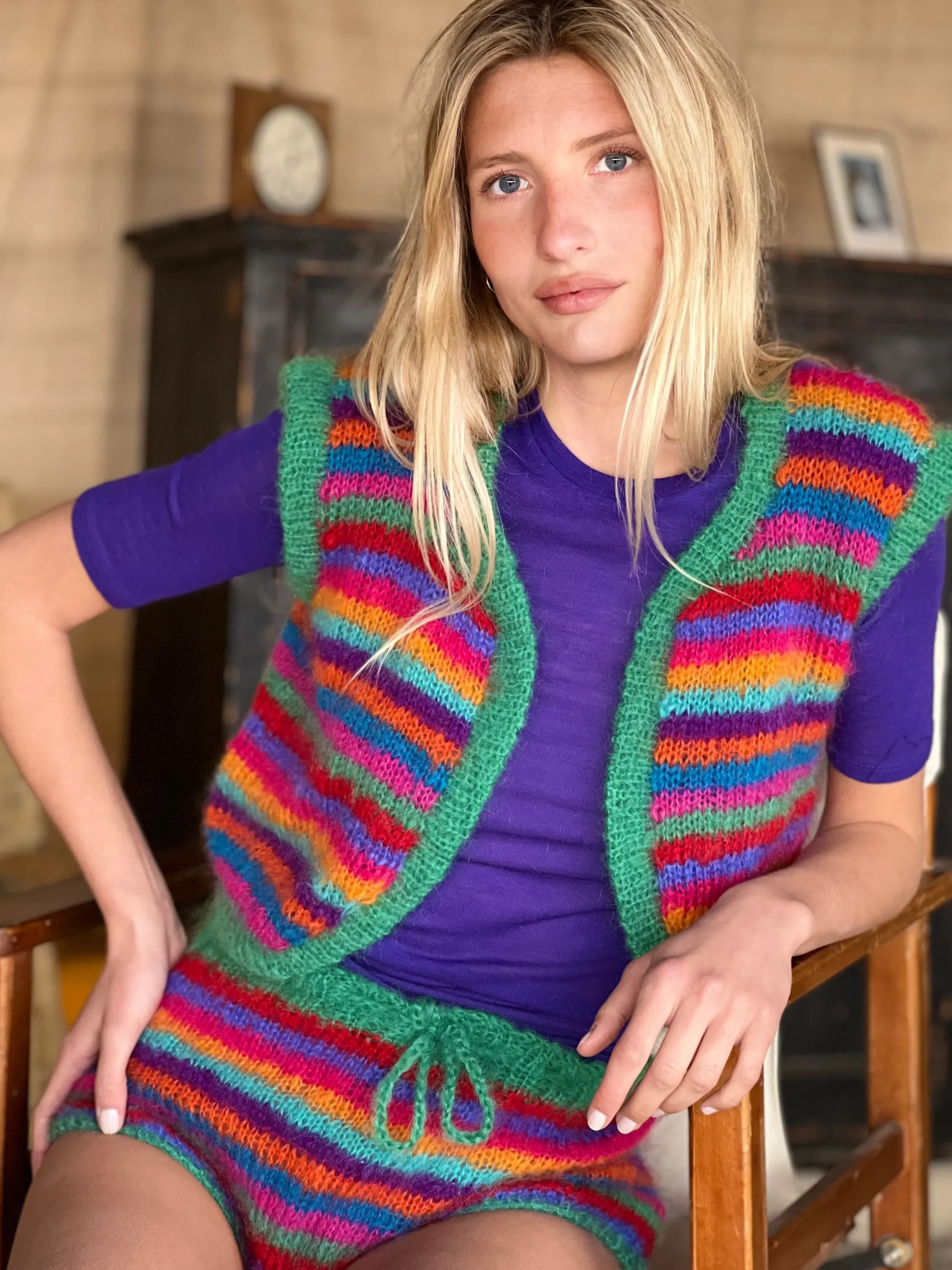 BOLERO NO SLEEVES MULTISTRIPES STRONGS