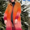BORDEAUX TIE&DYE 4 COLORS HOODIE COAT
