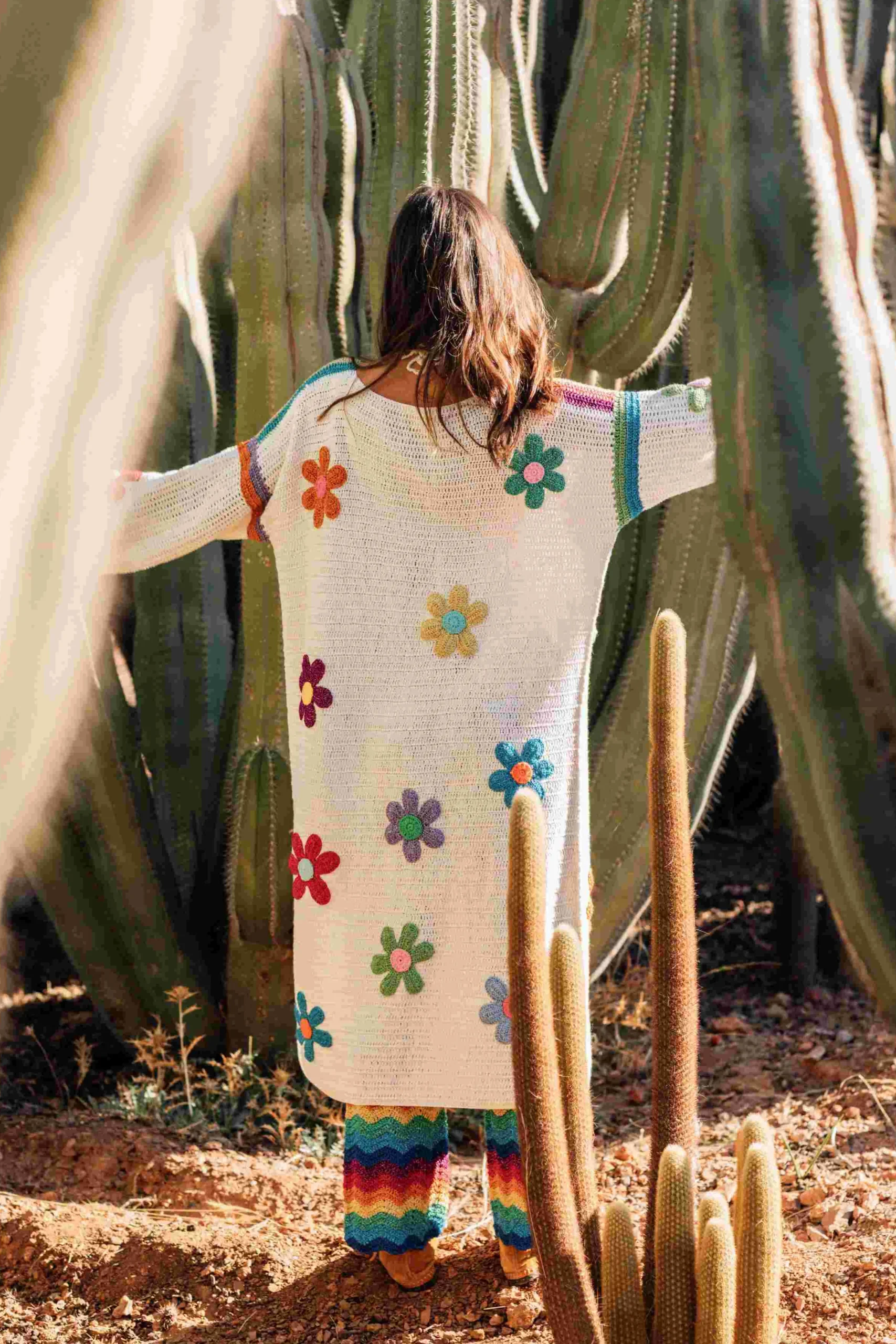 COAT ECRU FREE FLOWERS (Spring / Summer)