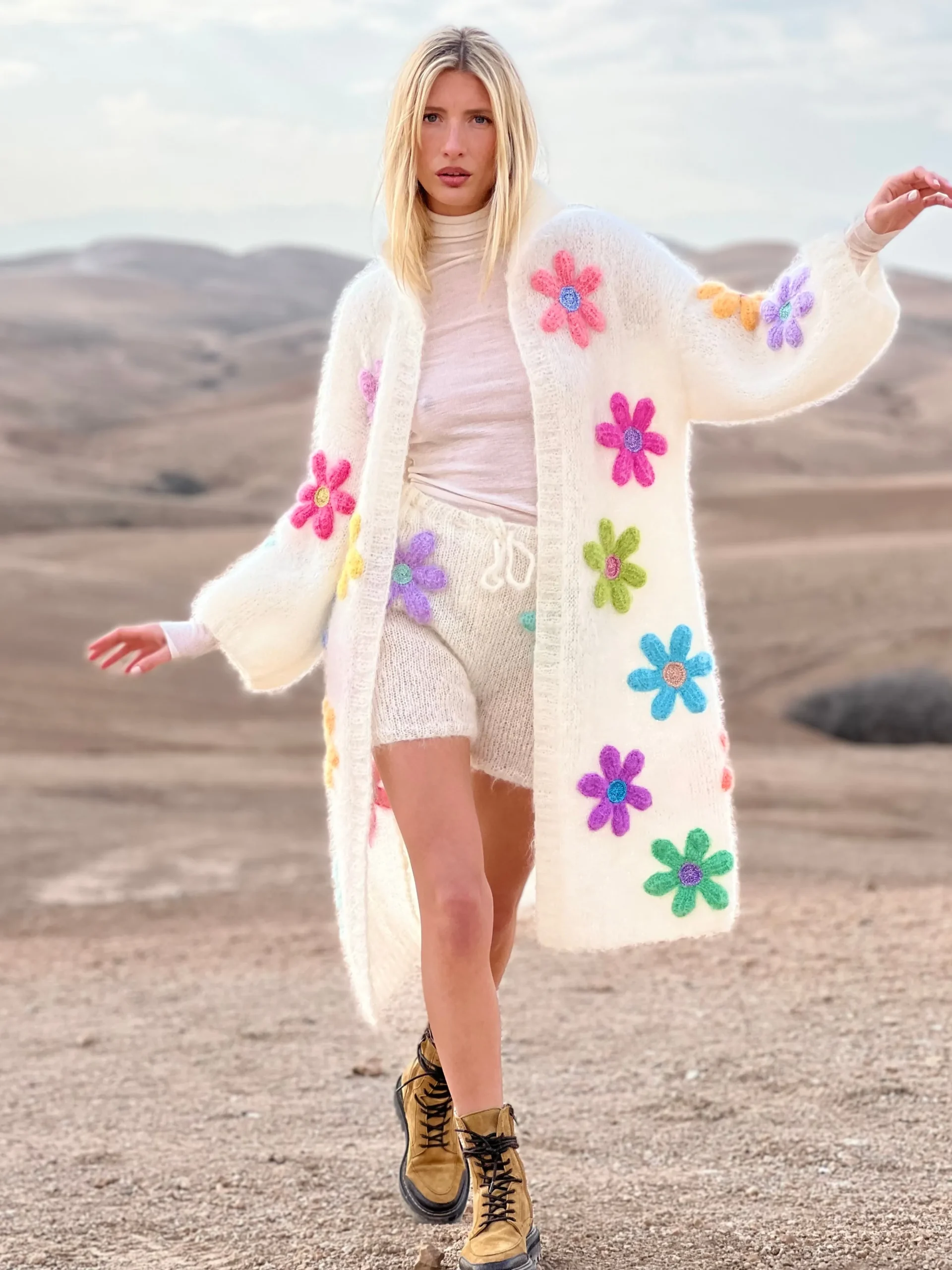 COAT FREE FLOWERS ECRU (Fall / Winter)
