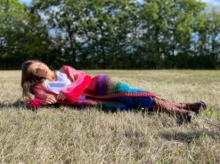 COAT HOODIE STRIPES MULTICOLOR