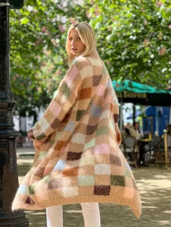 COAT PIXELS BEIGE