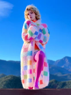 COAT PIXELS ECRU