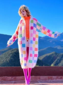 COAT PIXELS ECRU
