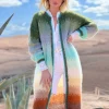 COAT TIE&DYE 12 COLORS CHOCO / KAKI