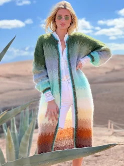 COAT TIE&DYE 12 COLORS CHOCO / KAKI