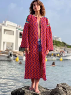 COAT ZIGZAG ORANGE