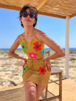 CURRY FREE FLOWERS MINI SKIRT