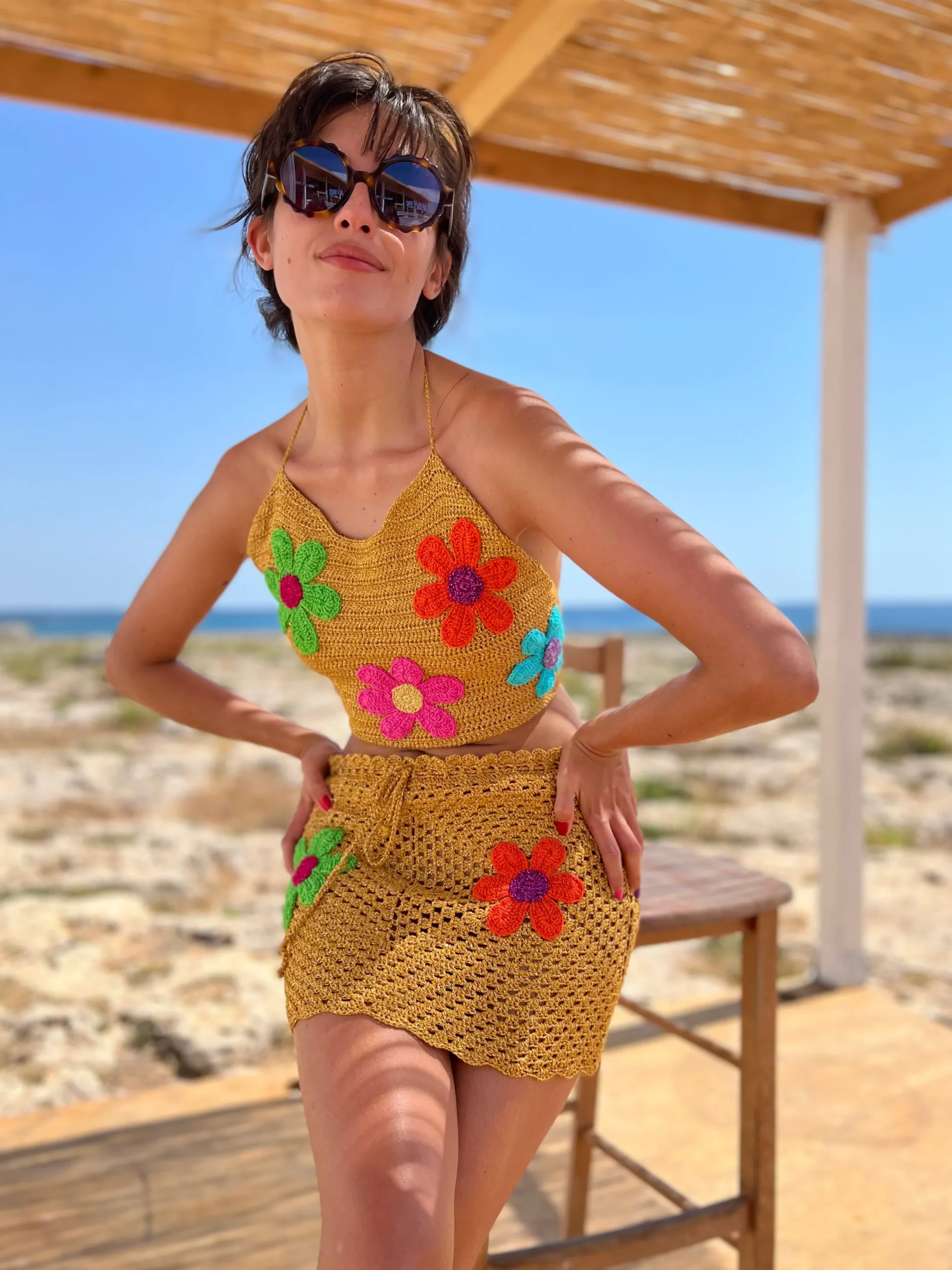 CURRY FREE FLOWERS MINI SKIRT