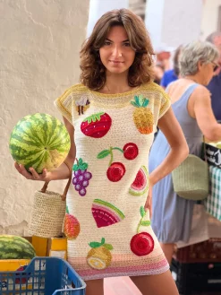 DRESS NO SLEEVES TUTTI FRUTTI