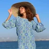 DRESS SLEEVES 3/4 LUXURY BLUE