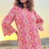 DRESS SLEEVES 3/4 LUXURY PINK