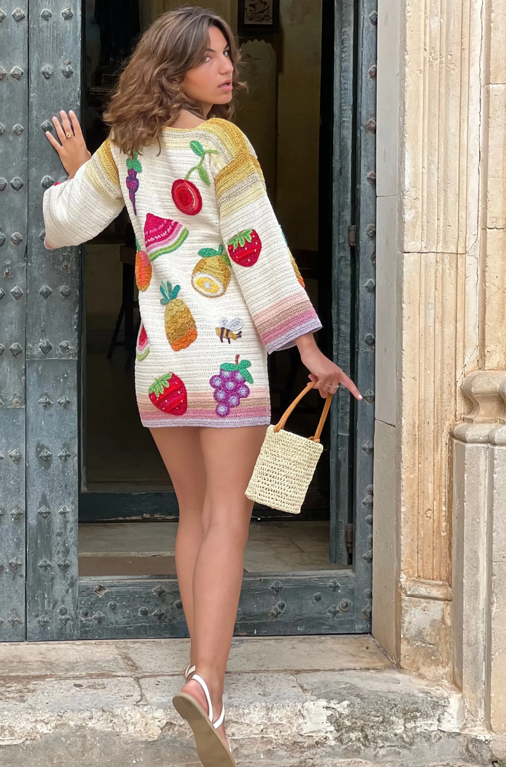 DRESS SLEEVES 3/4 TUTTI FRUTTI