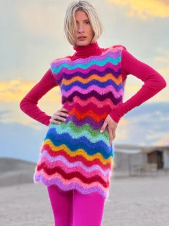 DRESS WAVE MOHAIR MULTICOLOR