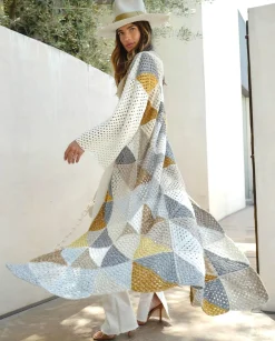 GOLD & SILVER DIAGONALES COAT