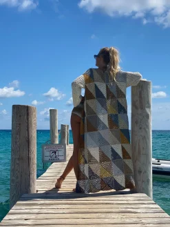 GOLD & SILVER DIAGONALES COAT