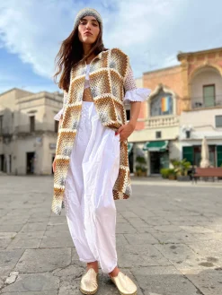 GOLD & SILVER RAINBOW COAT NO SLEEVES