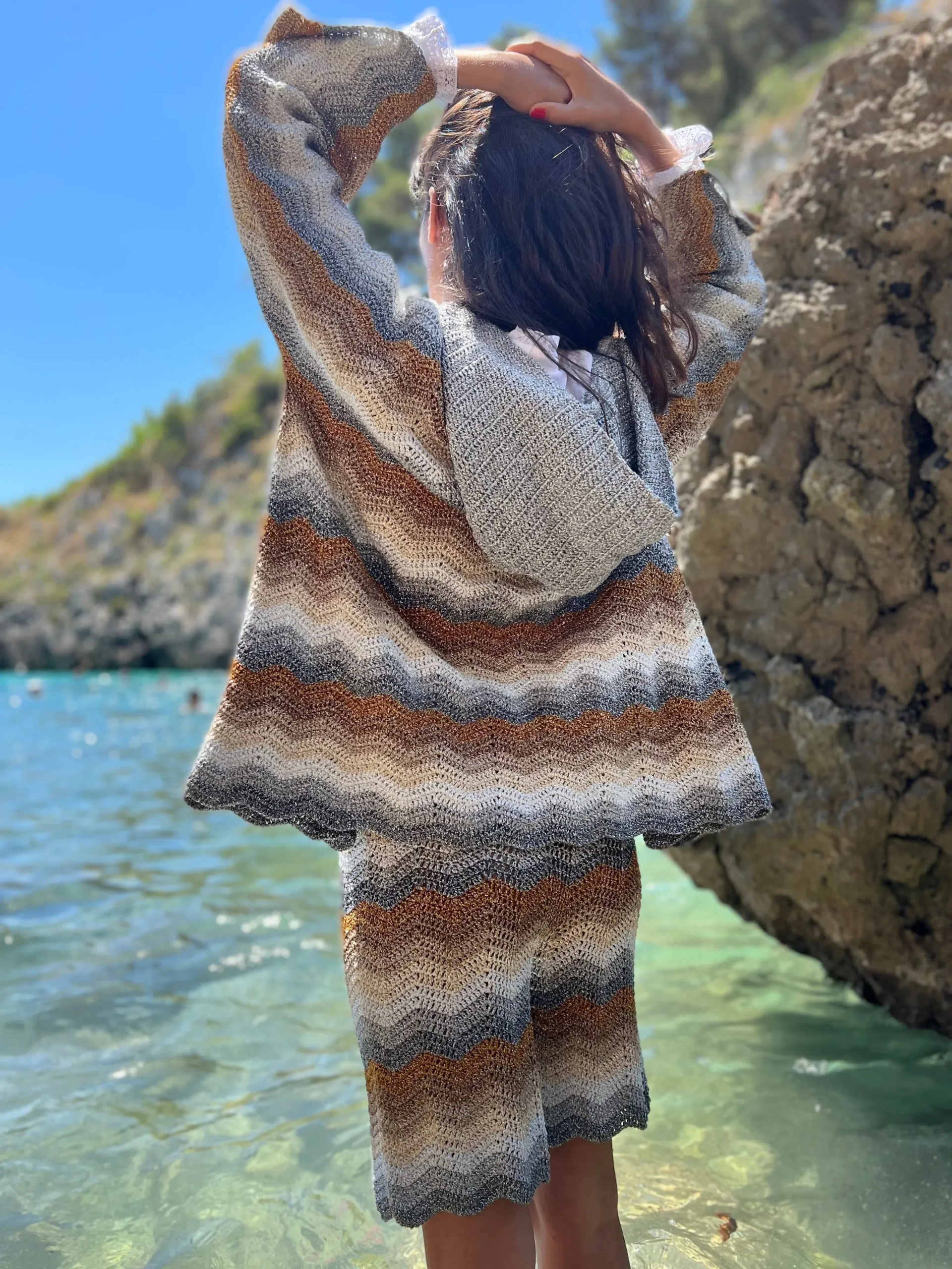 GOLD & SILVER WAVE LUREX BERMUDA