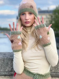 HAT & MITTENS MON AMOUR BEIGE