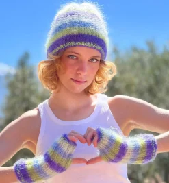 HAT & MITTENS STRIPES PACIFIQUE