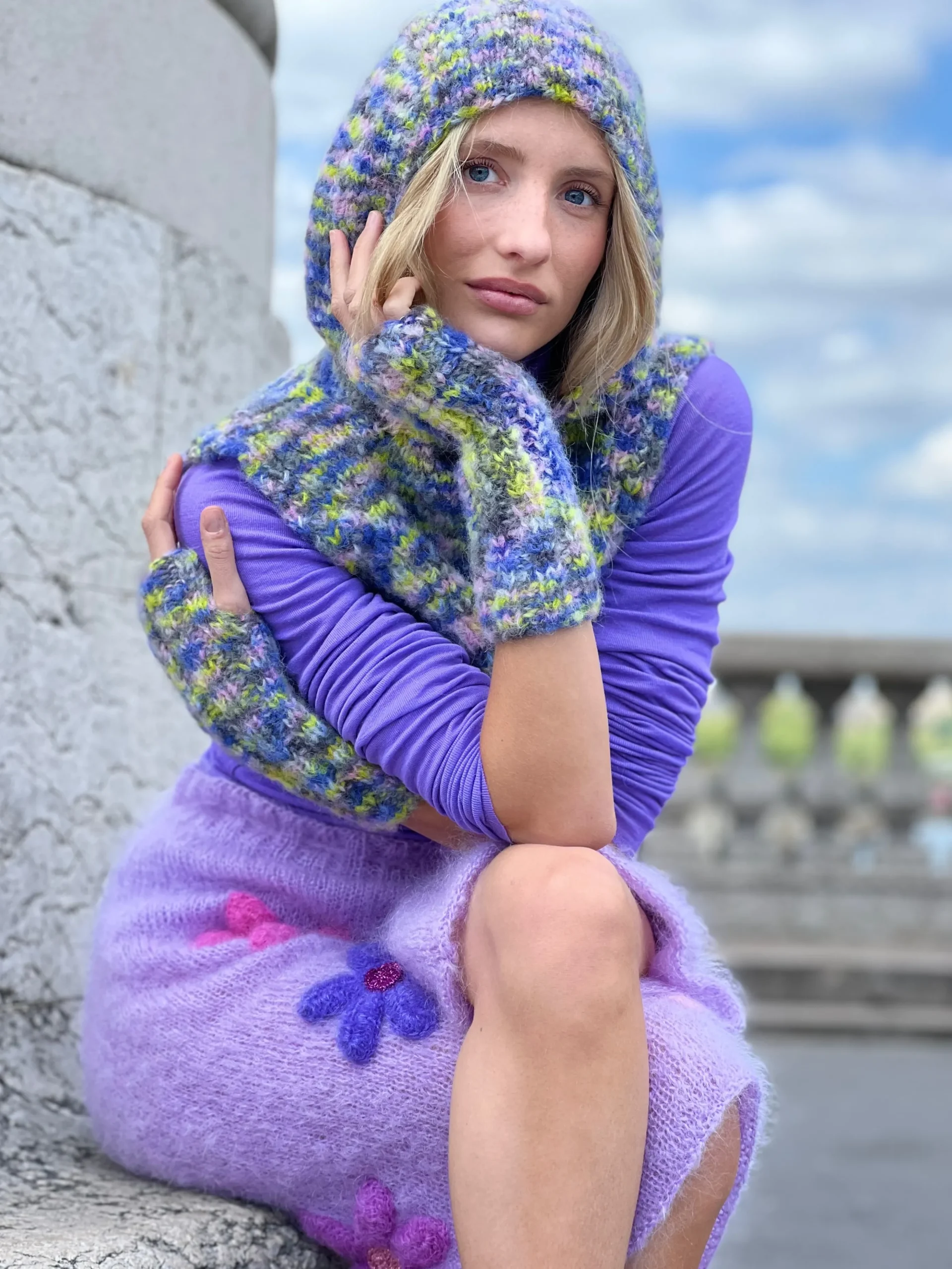 HOODIE & MITTENS DOUDOU MULTI