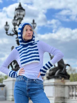 HOODIE & MITTENS DOUDOU NAVY
