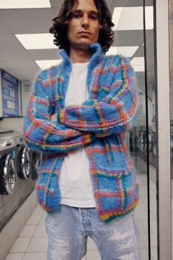 JACKET TARTAN BLUE