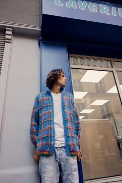 JACKET TARTAN BLUE