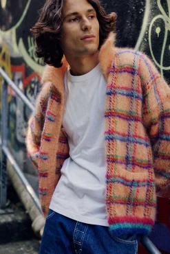 JACKET TARTAN SALMON