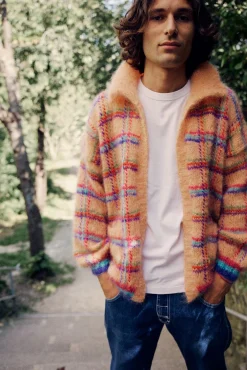 JACKET TARTAN SALMON