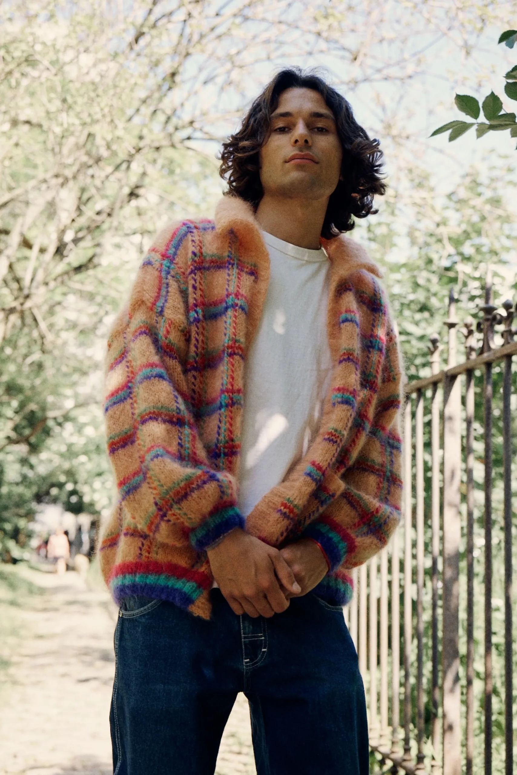 JACKET TARTAN SALMON