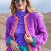 LITTLE JACKET COLORBLOCK LILAS