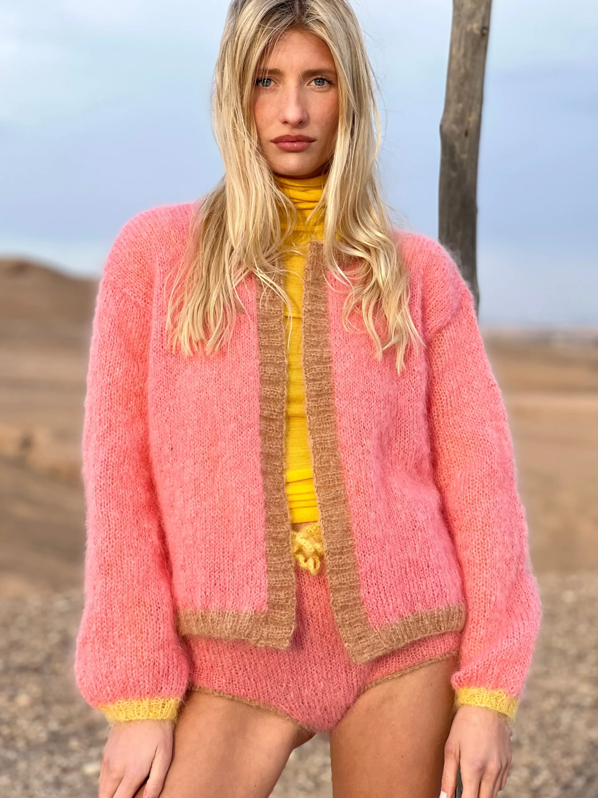 LITTLE JACKET COLORBLOCK BLUSH
