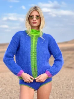 LITTLE JACKET COLORBLOCK BLUE