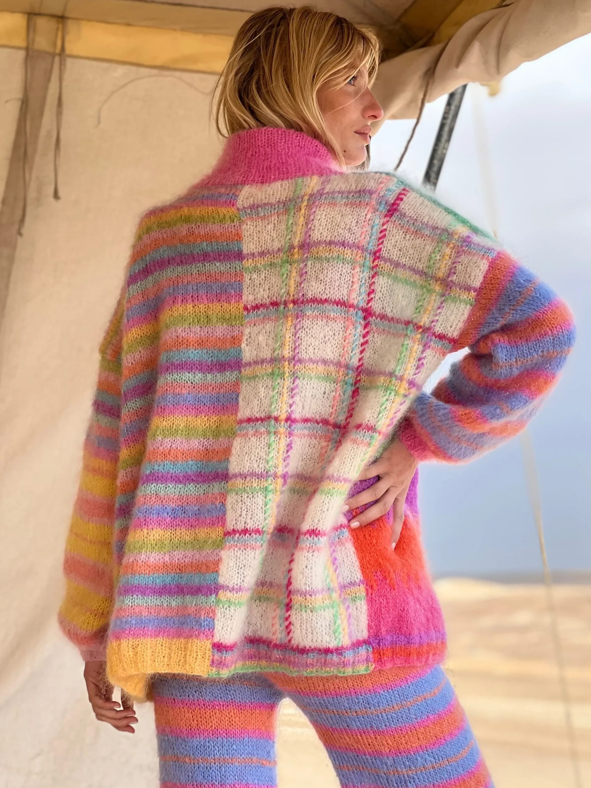 LONG JACKET PATCHWORK PASTELS
