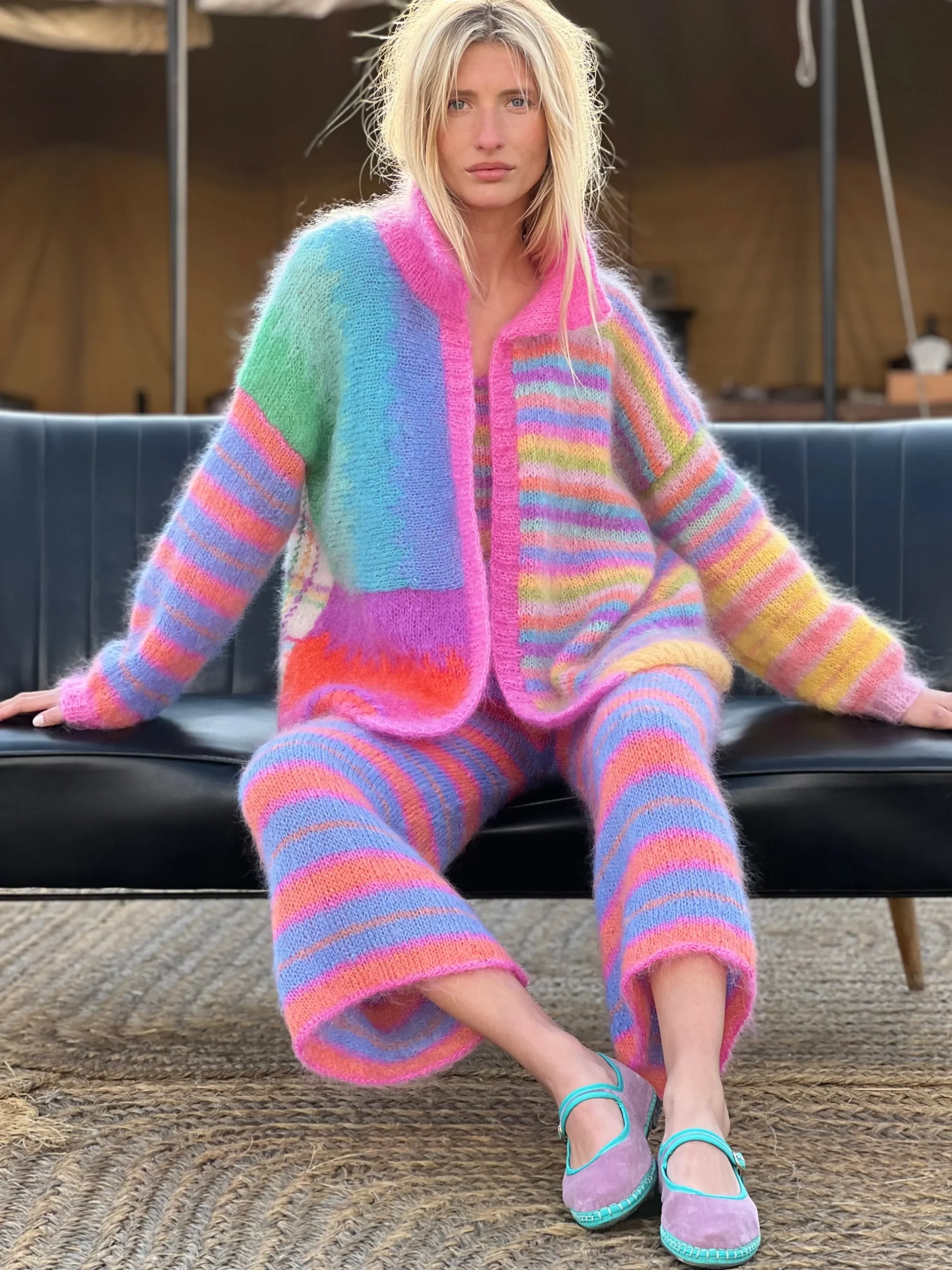 LONG JACKET PATCHWORK PASTELS