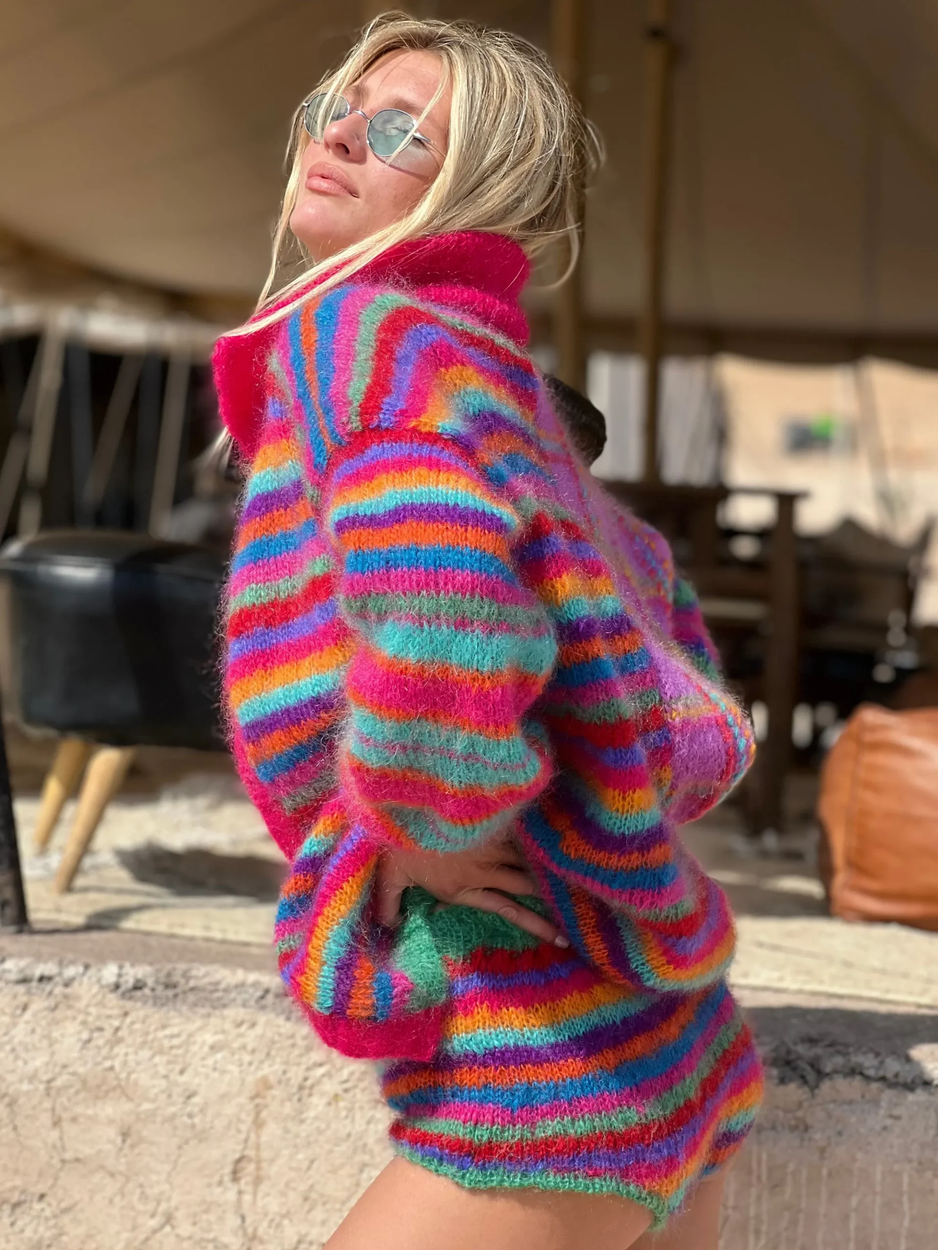 LONG JACKET PATCHWORK STRONGS