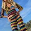 NAVY / YELLOW STRIPES PANTS