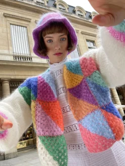 PASTEL DIAGONALES BOLERO