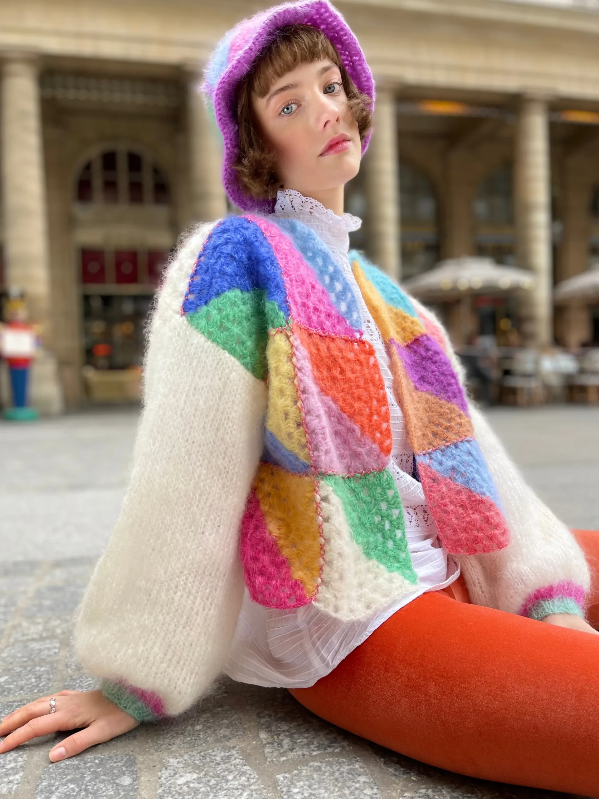PASTEL DIAGONALES BOLERO
