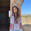 PINK / AQUA RUBAN TOP